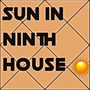 Sun in 9th house